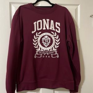 Jonas Brothers tour merch crew sweatshirt
